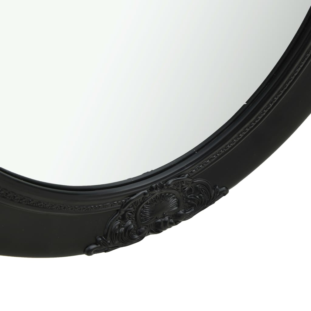 vidaXL Lustro ścienne w stylu barokowym, 50x70 cm, czarne