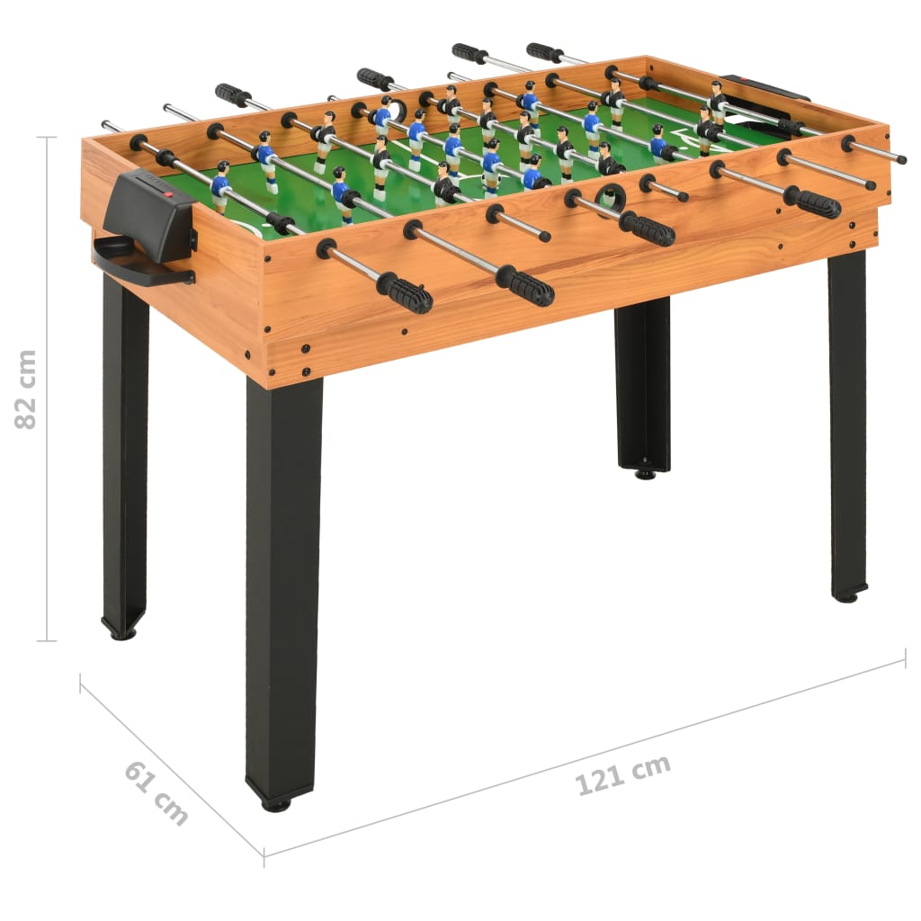 vidaXL Stół do gier 15-w-1, 121x61x82 cm, klon