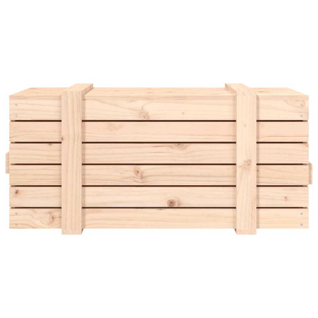 vidaXL Skrzynia do przechowywania, 91x40,5x42 cm, lite drewno sosnowe