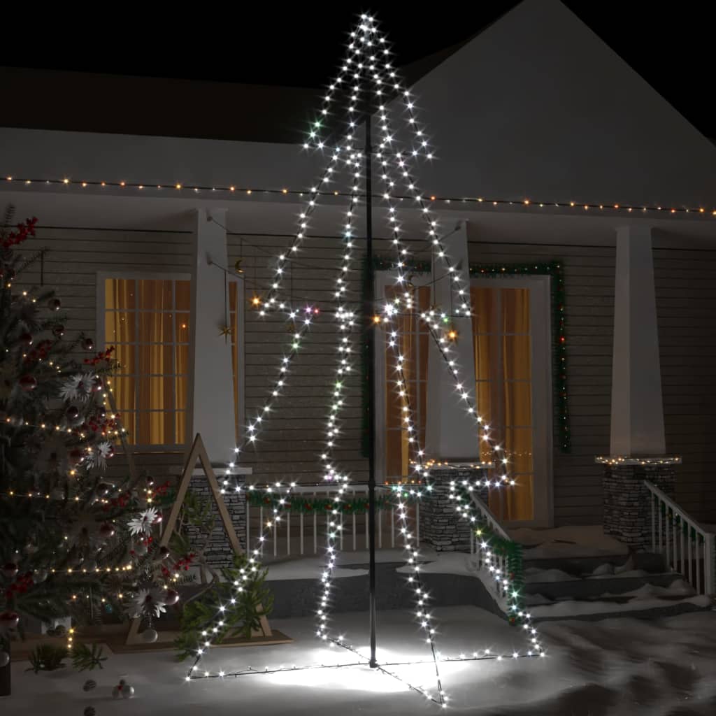 vidaXL Ozdoba świąteczna LED w kształcie choinki, 360 LED, 143x250 cm
