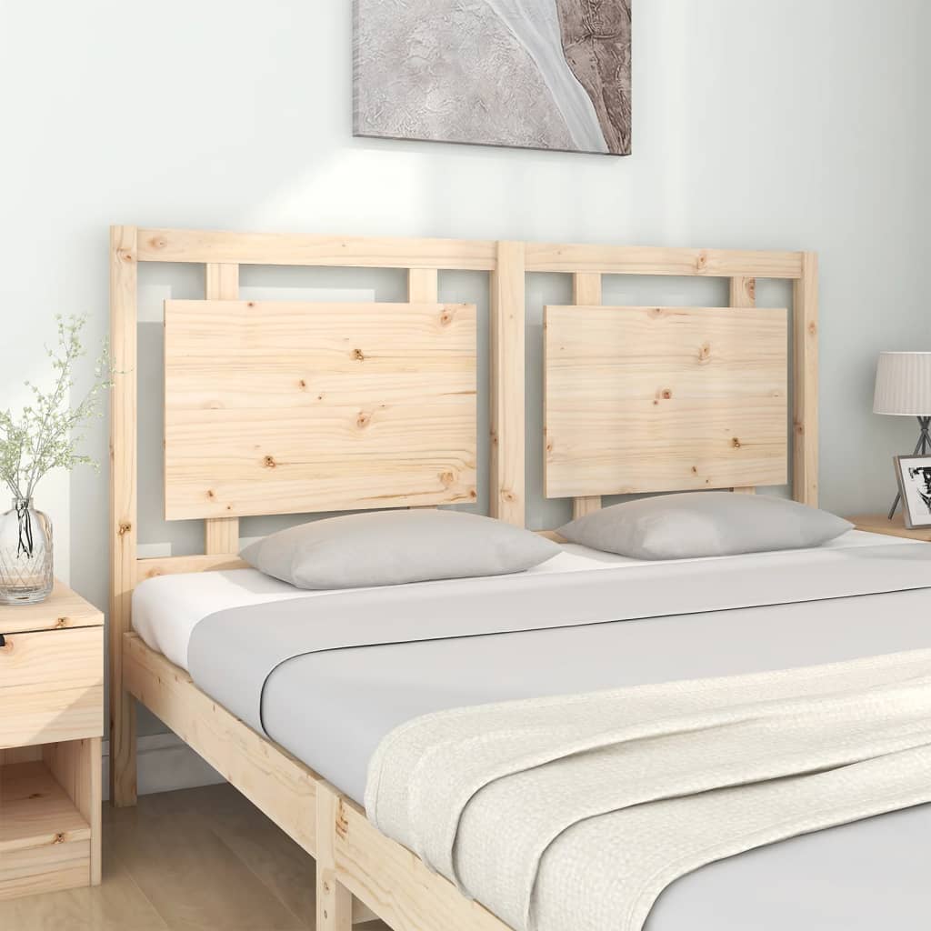 vidaXL Wezgłowie łóżka, 155,5x4x100 cm, lite drewno sosnowe