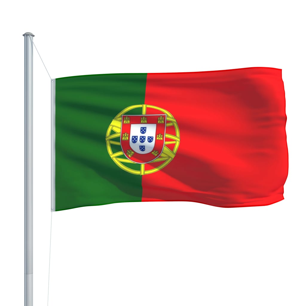 vidaXL Flaga Portugalii, 90x150 cm
