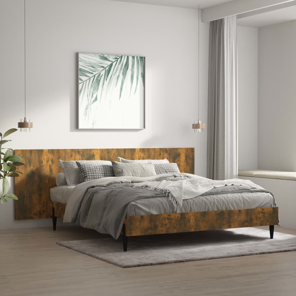 vidaXL Wezgłowie łóżka, przydymiony dąb, 240x1,5x80 cm