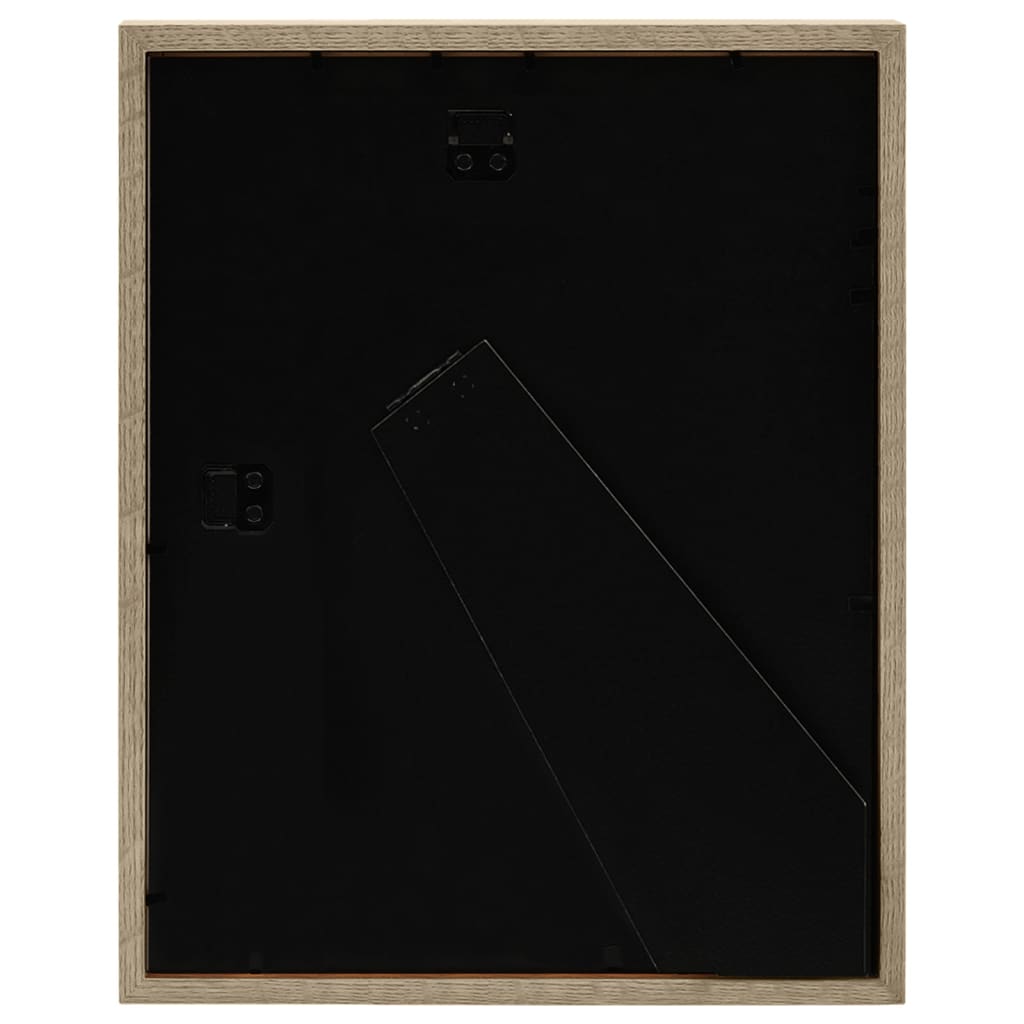 vidaXL Ramki 3D na zdjęcia 15x20 cm, 3 szt., ciemne drewno, 21x29,7 cm