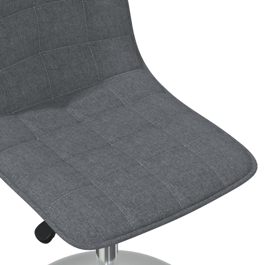 vidaXL Obrotowe krzesła stołowe, 4 szt., ciemnoszare, obite tkaniną