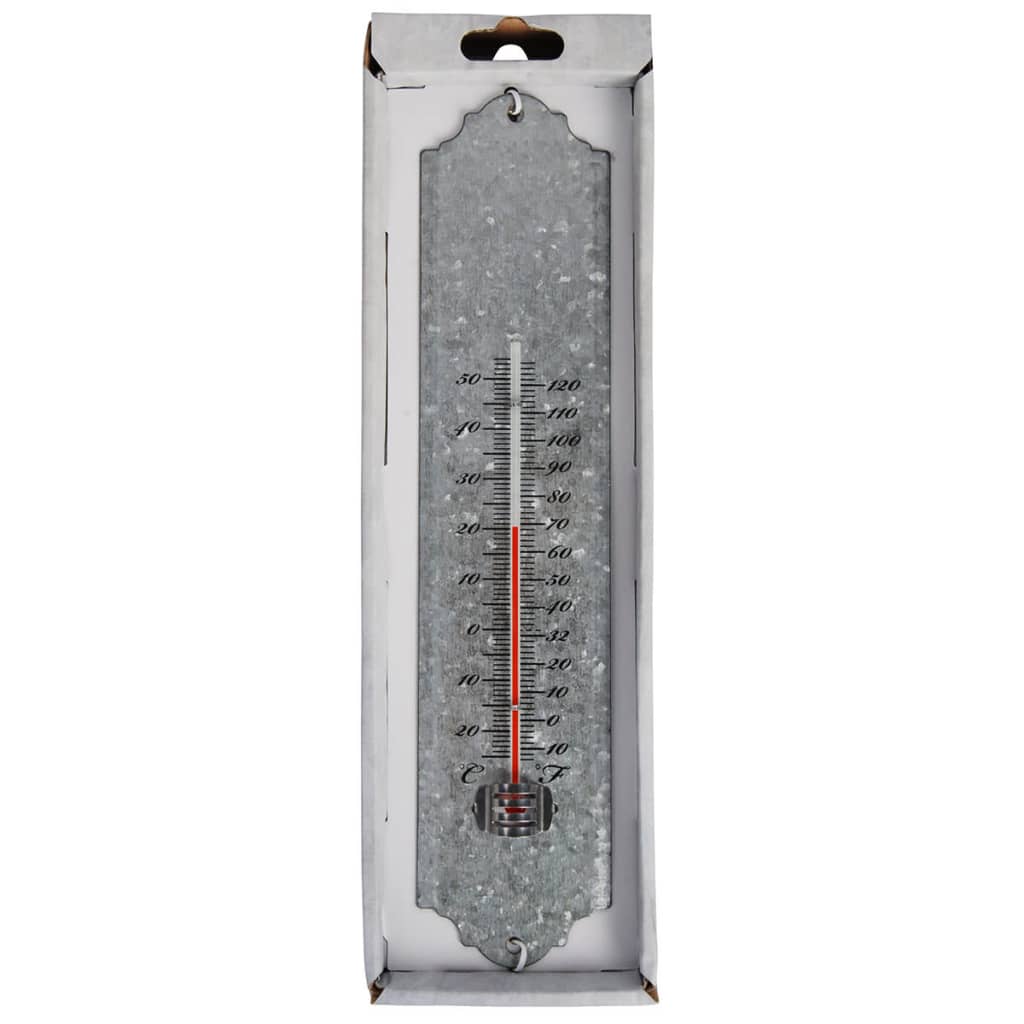 Esschert Design Termometr naścienny, cynk, 30 cm, OZ10