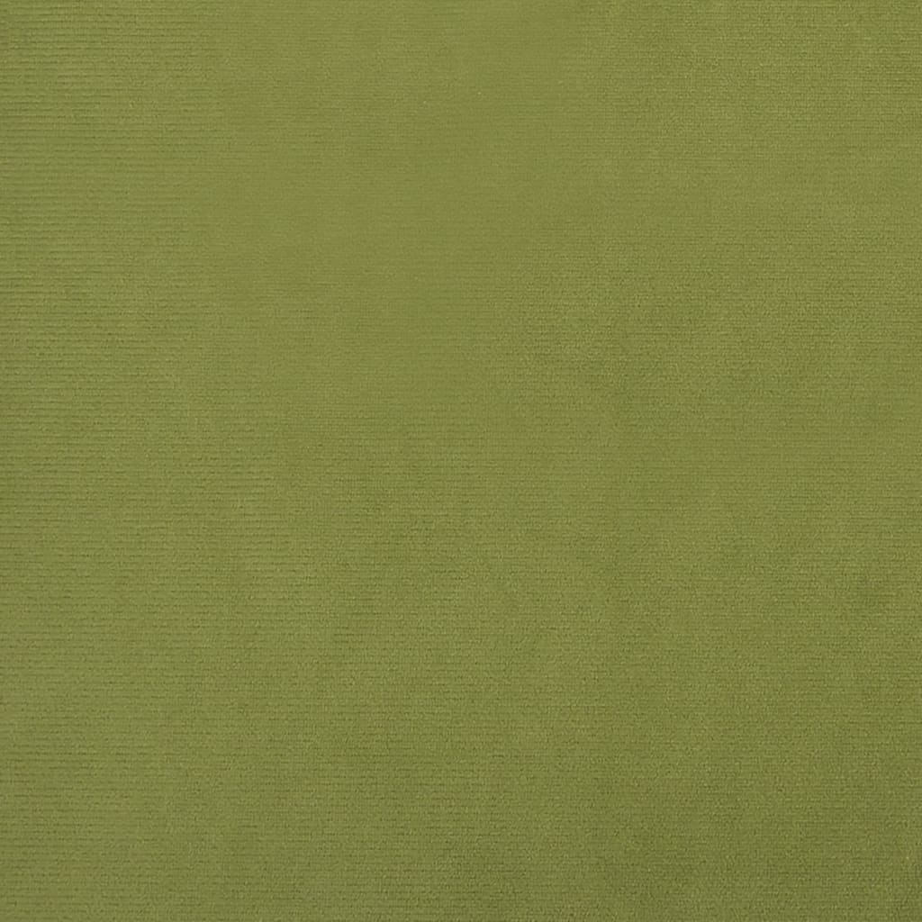 vidaXL Podnóżek, jasnozielony, 78x56x32 cm, tapicerowany aksamitem