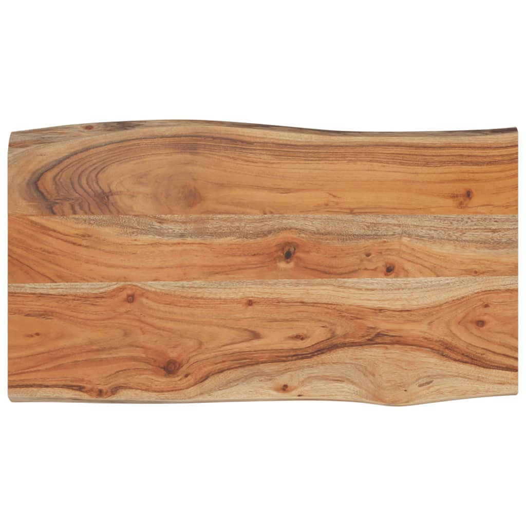 vidaXL Stolik boczny, 70x40x2,5 cm, drewno akacjowe, naturalna krawędź