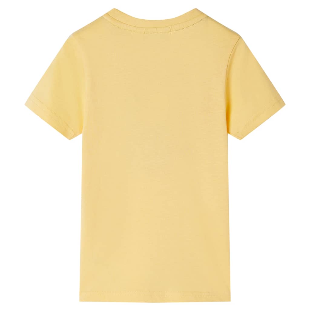 Koszulka dziecięca z krótkimi rękawami, żółta, 92