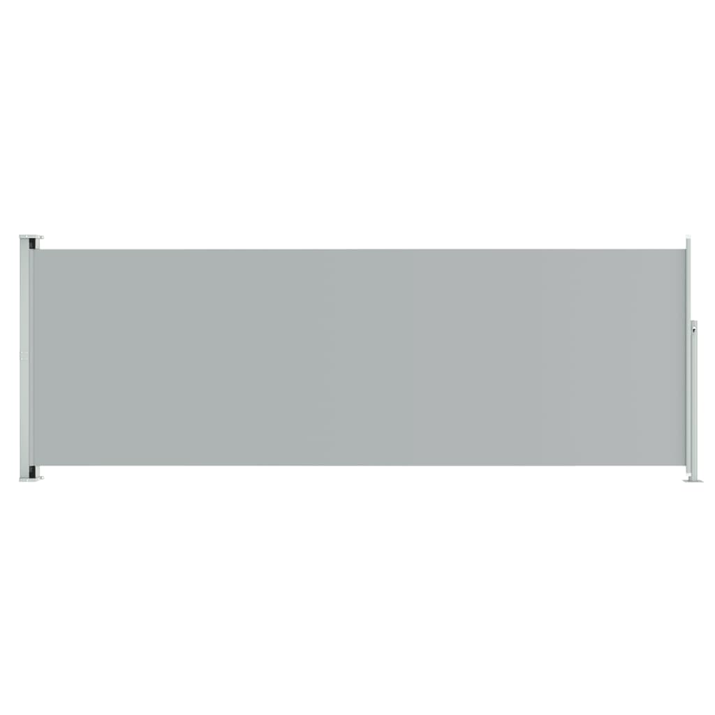 vidaXL Zwijana markiza boczna na taras, 220x600 cm, szara