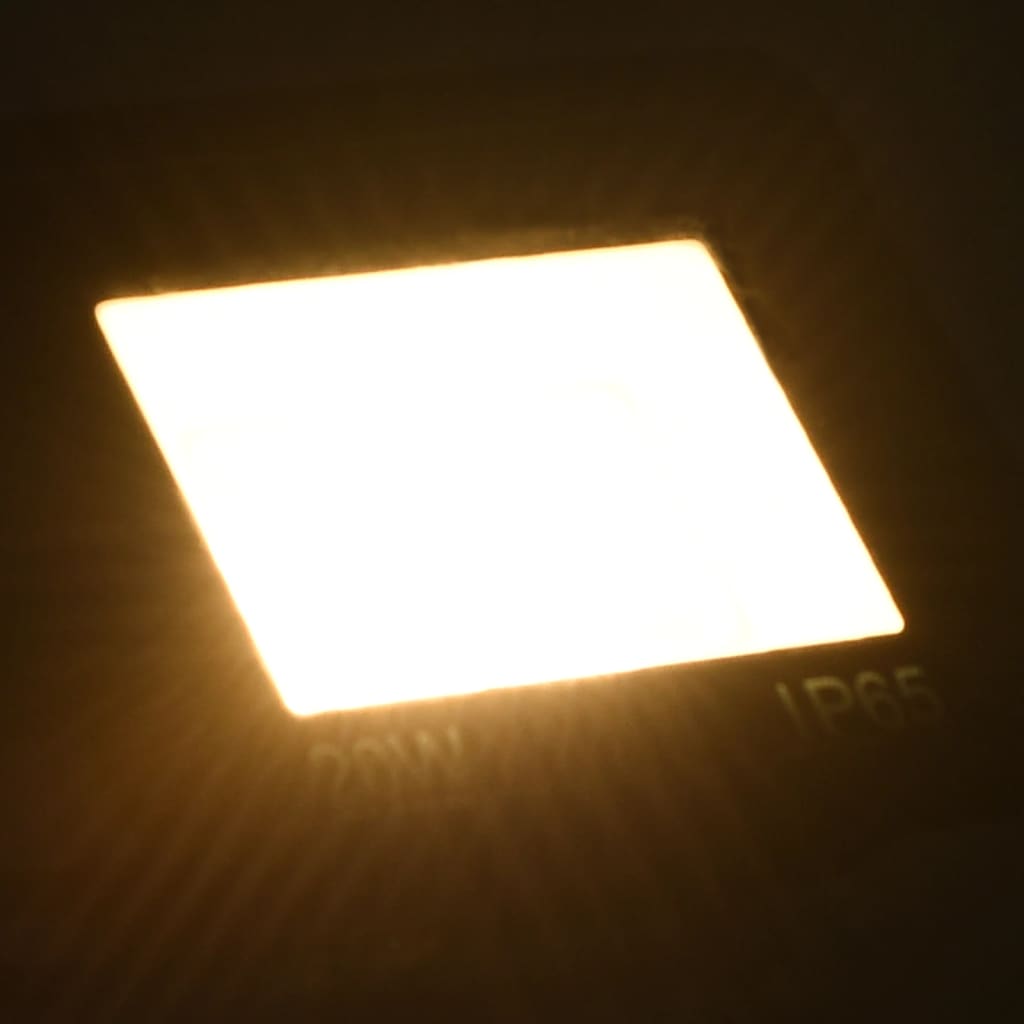 vidaXL Reflektor LED, 20 W, ciepłe białe światło