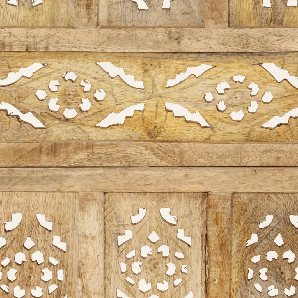 vidaXL Parawan 4-panelowy, ręcznie rzeźbiony, 160x165 cm, drewno mango