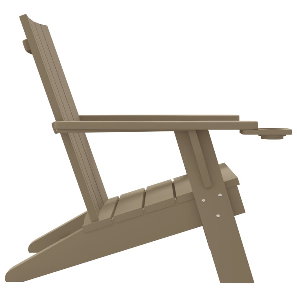 vidaXL Krzesło ogrodowe Adirondack, jasnobrązowe, 75x88,5x89,5cm