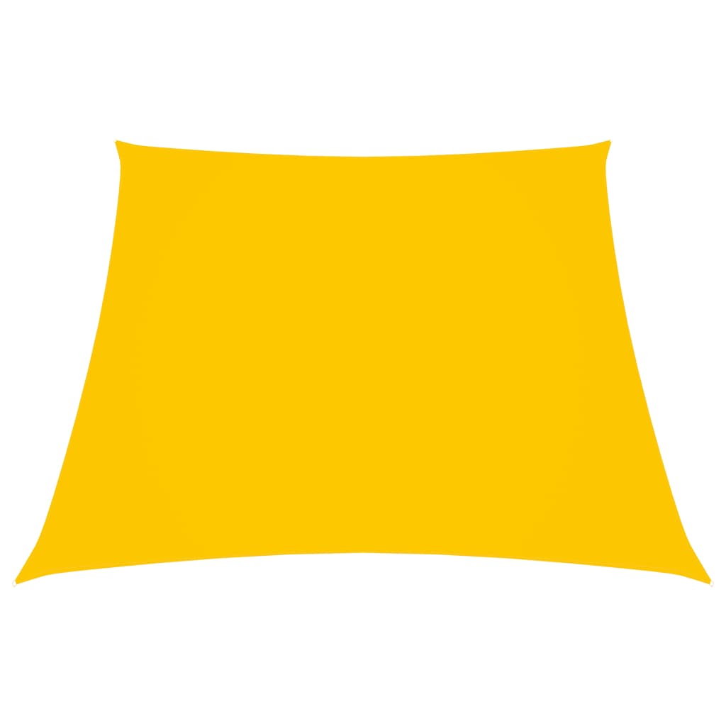 vidaXL Trapezowy żagiel ogrodowy, tkanina Oxford, 3/5x4 m, żółty