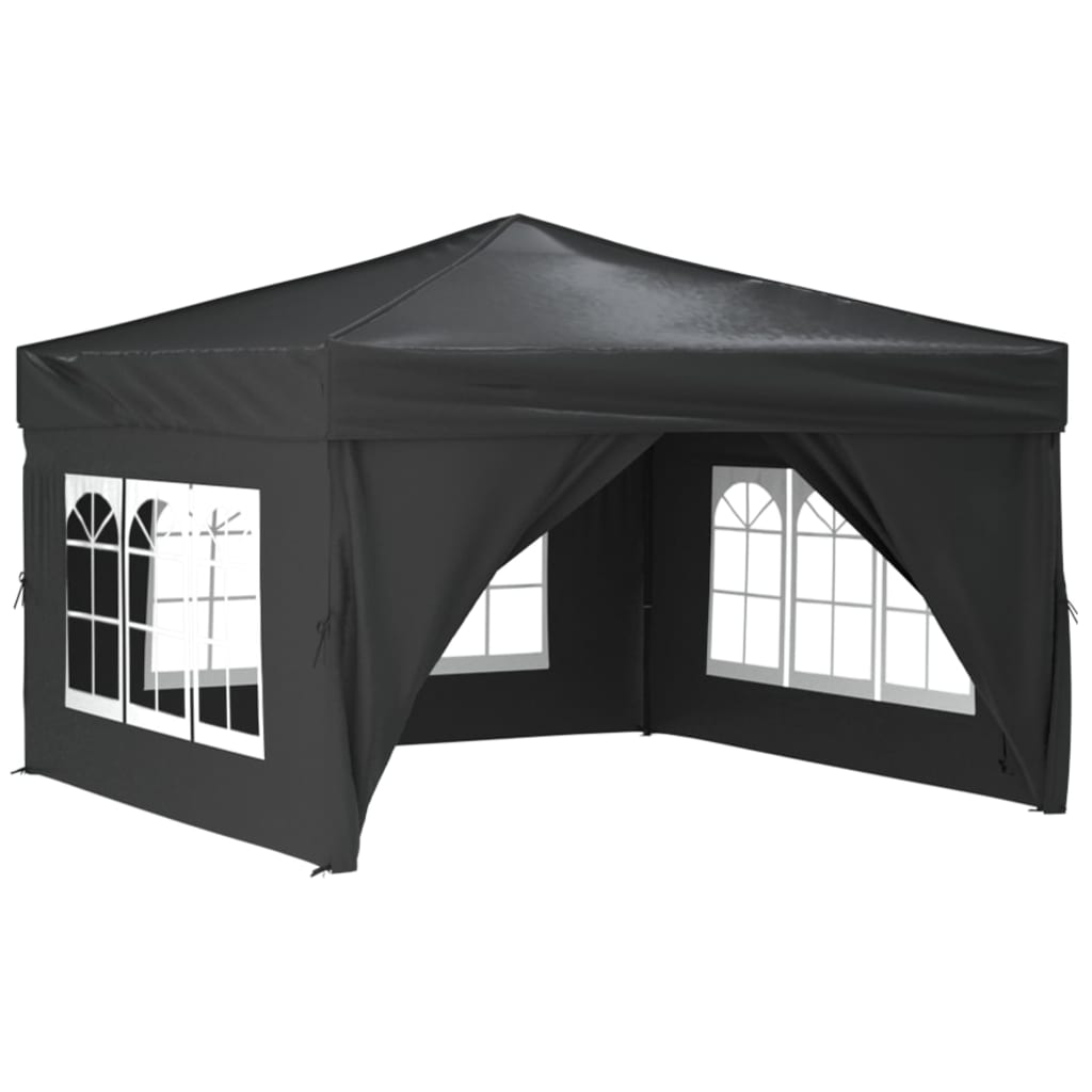 vidaXL Składany namiot imprezowy ze ściankami, antracytowy, 3x3 m