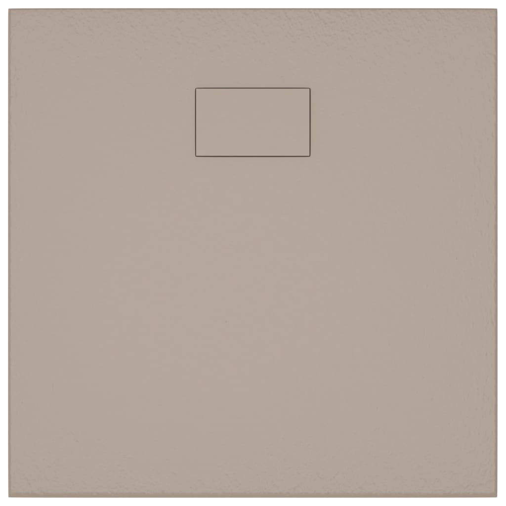 vidaXL Brodzik prysznicowy, SMC, brązowy, 80 x 80 cm