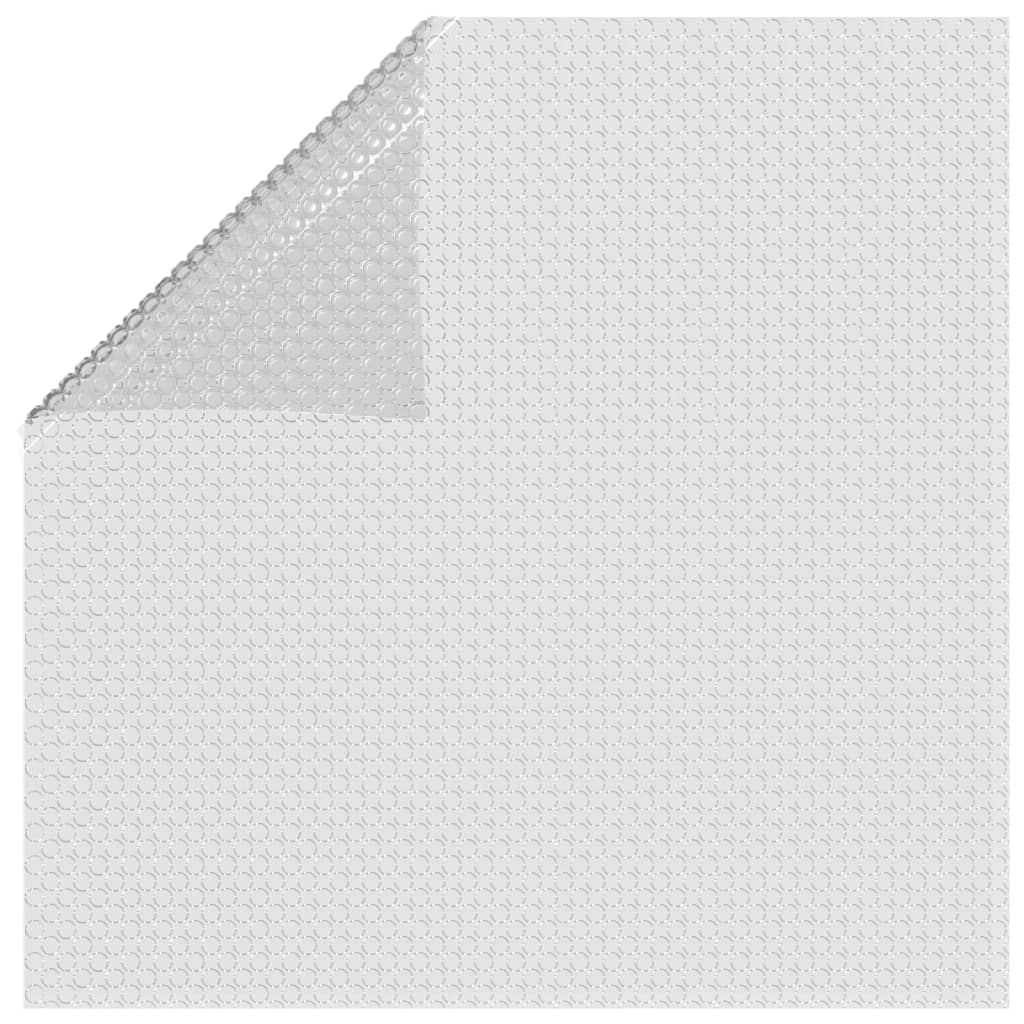 vidaXL Pływająca folia solarna z PE, 549x274 cm, szary