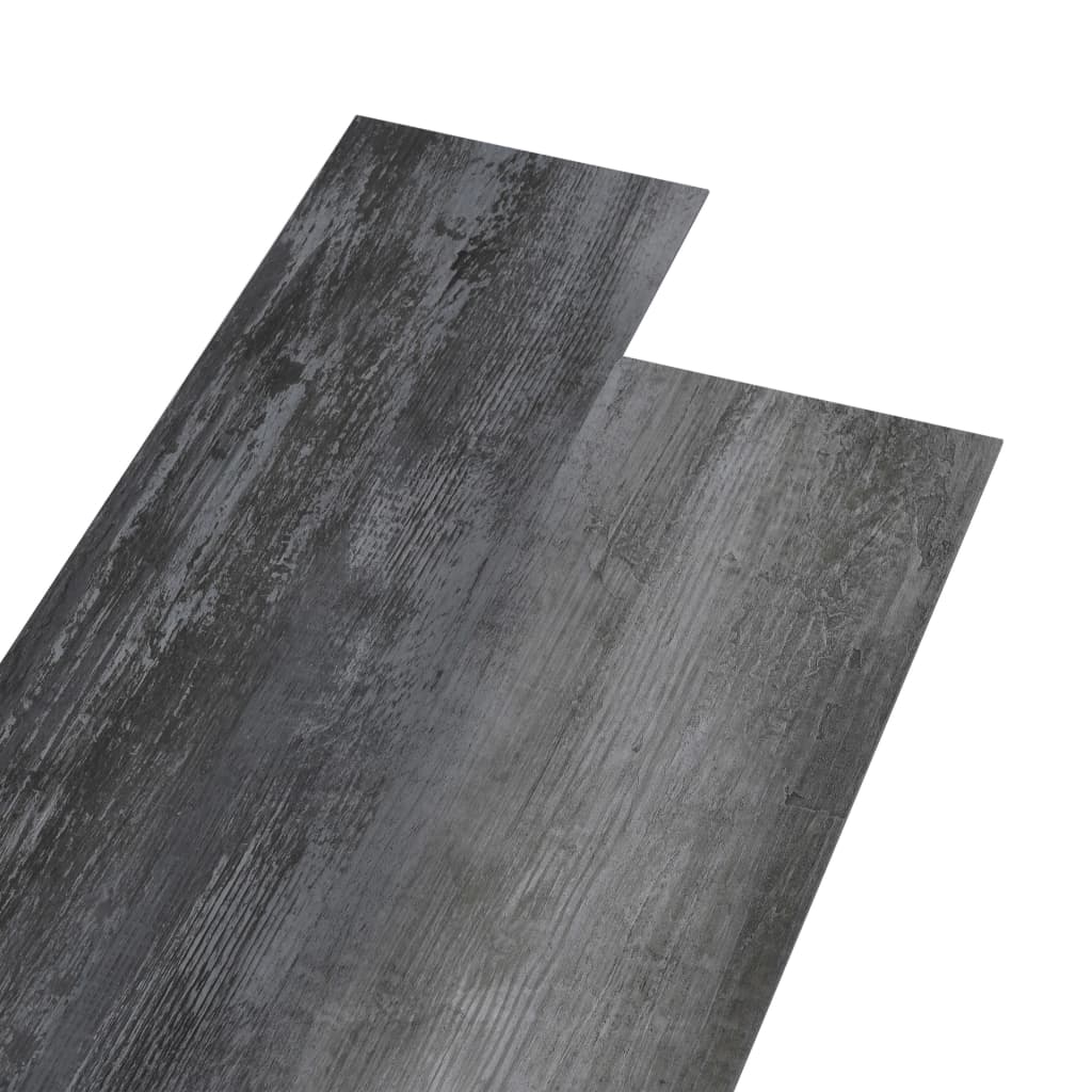 vidaXL Panele podłogowe, 4,46 m², 3 mm, PVC, szary połysk, bez kleju