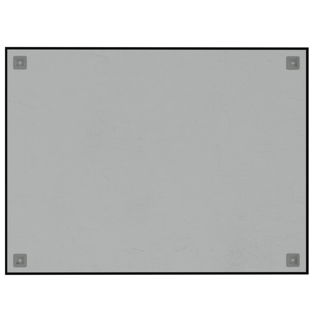 vidaXL Ścienna tablica magnetyczna, czarna, 80x60 cm, szkło hartowane