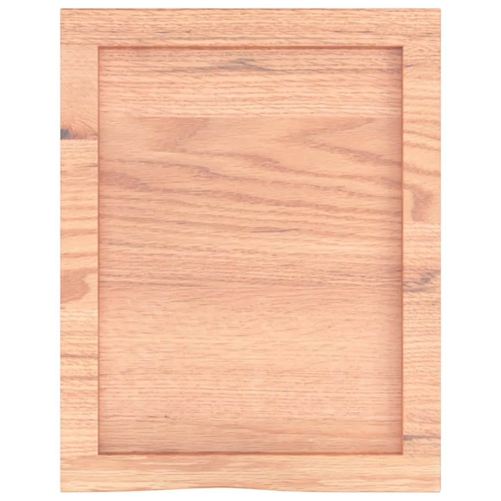 vidaXL Blat do łazienki, jasnobrązowy, 40x50x(2-4) cm, lite drewno