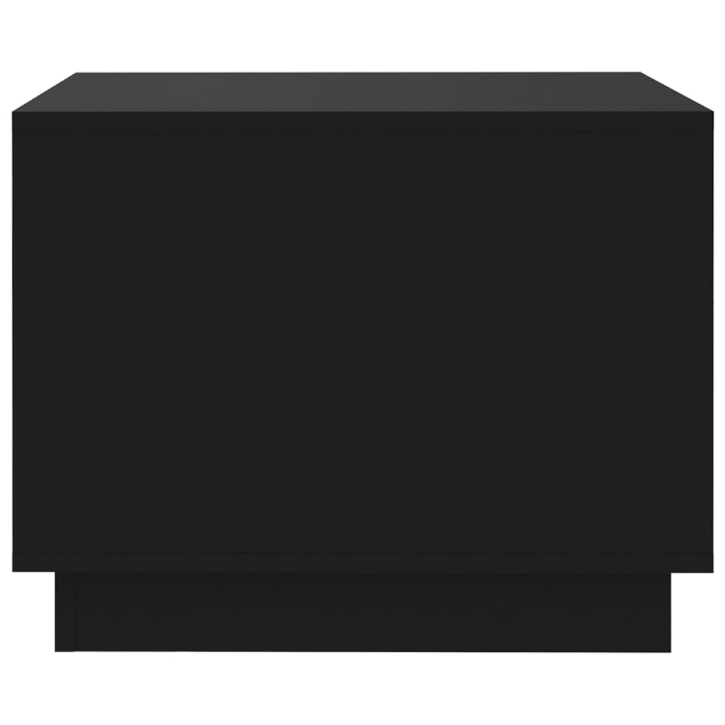 vidaXL Stolik kawowy, czarny, 55x55x43 cm, płyta wiórowa