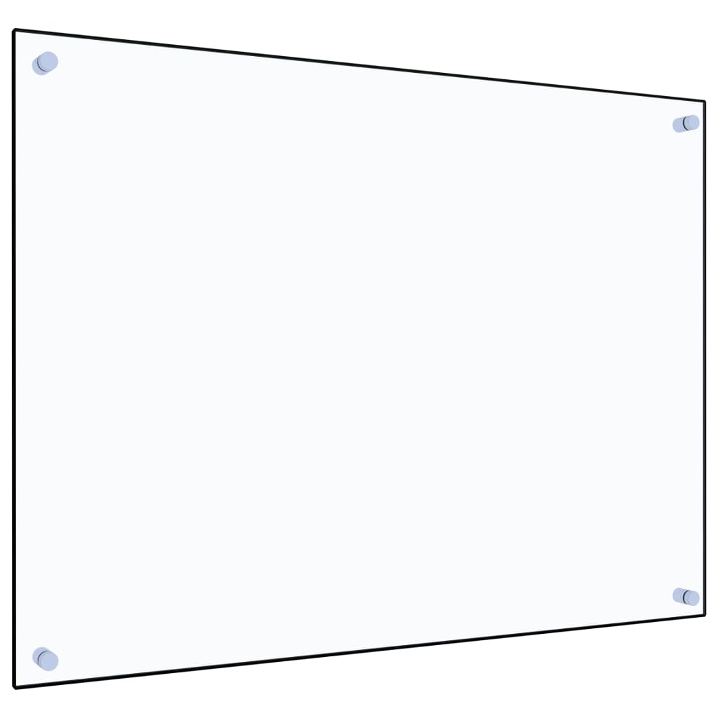 vidaXL Panel ochronny do kuchni, przezroczysty, 80x60 cm, szkło