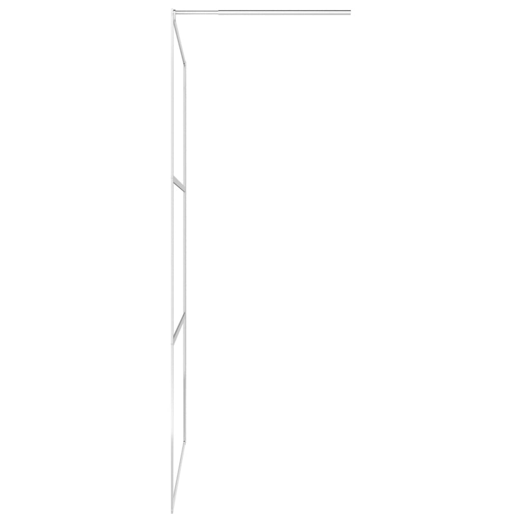 vidaXL Ścianka prysznicowa, mrożone szkło ESG, 115 x 195 cm