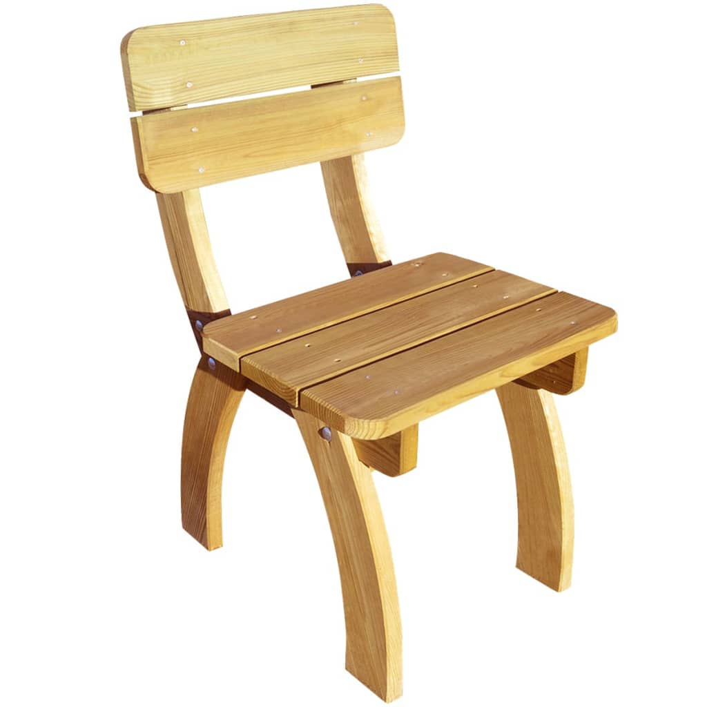 vidaXL Krzesła ogrodowe 2 szt., impregnowane drewno sosnowe