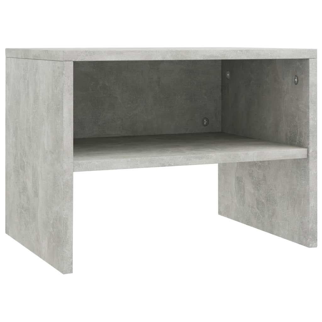 vidaXL Szafka nocna, betonowy szary, 40x30x30 cm