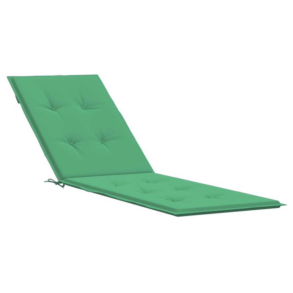 vidaXL Poduszka na leżak, zielona, (75+105)x50x3 cm