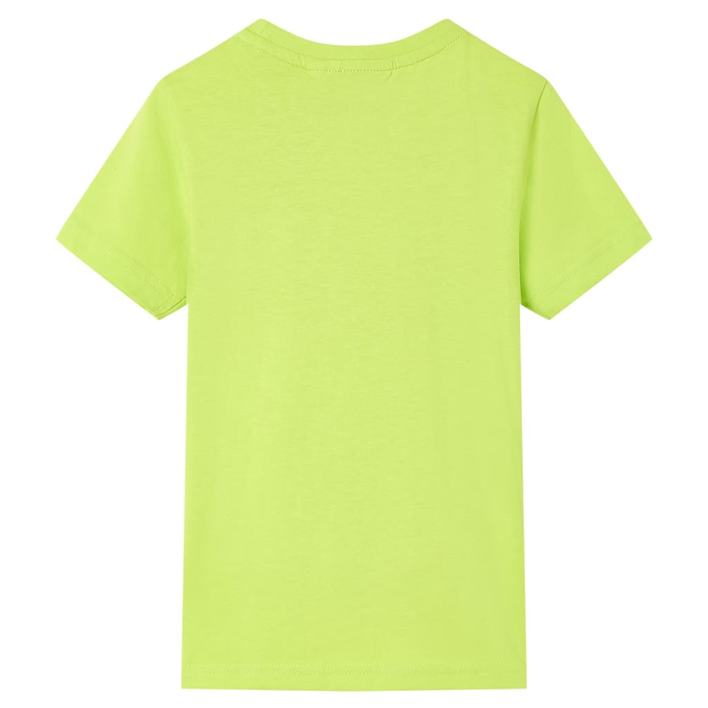 Koszulka dziecięca z krótkimi rękawami, limonkowa, 92