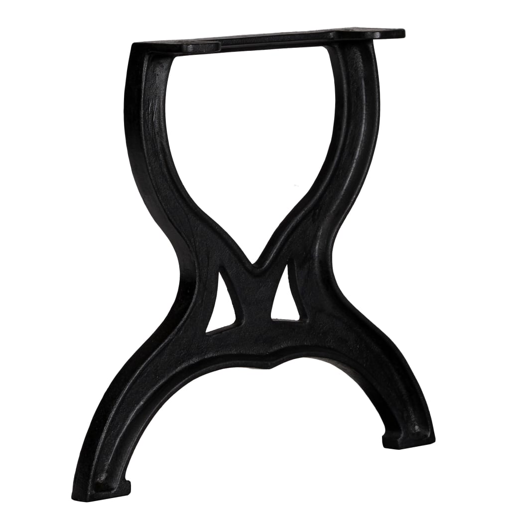 vidaXL Nogi do stolika kawowego, 2 szt., w kształcie litery X, żeliwo