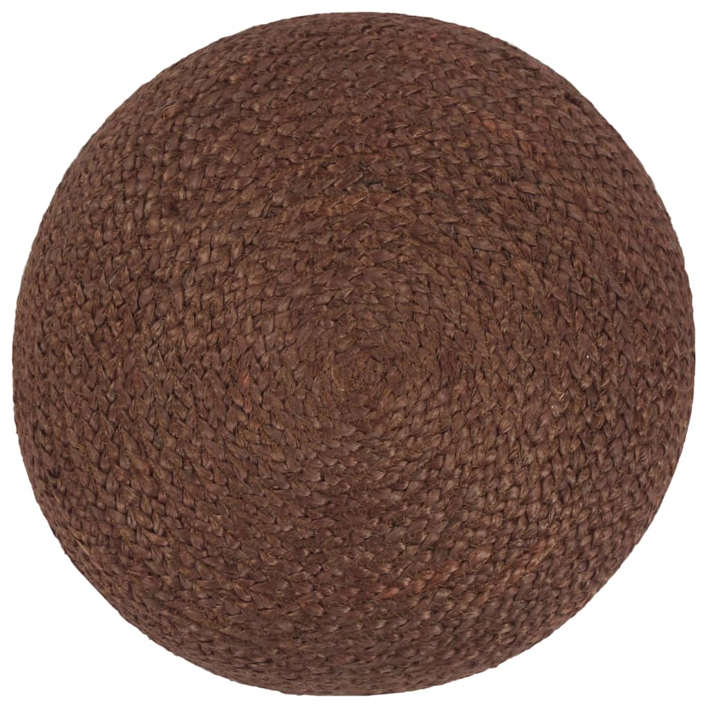 vidaXL Ręcznie robiony puf, brązowy, 40 x 45 cm, juta