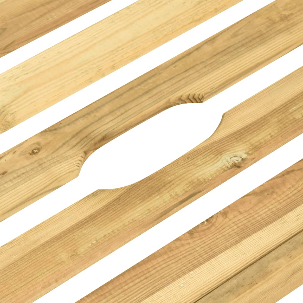 vidaXL Leżak podwójny, impregnowane na zielono drewno sosnowe