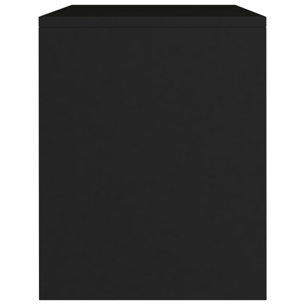 vidaXL Szafka nocna, czarna, 40x30x40 cm, materiał drewnopochodny