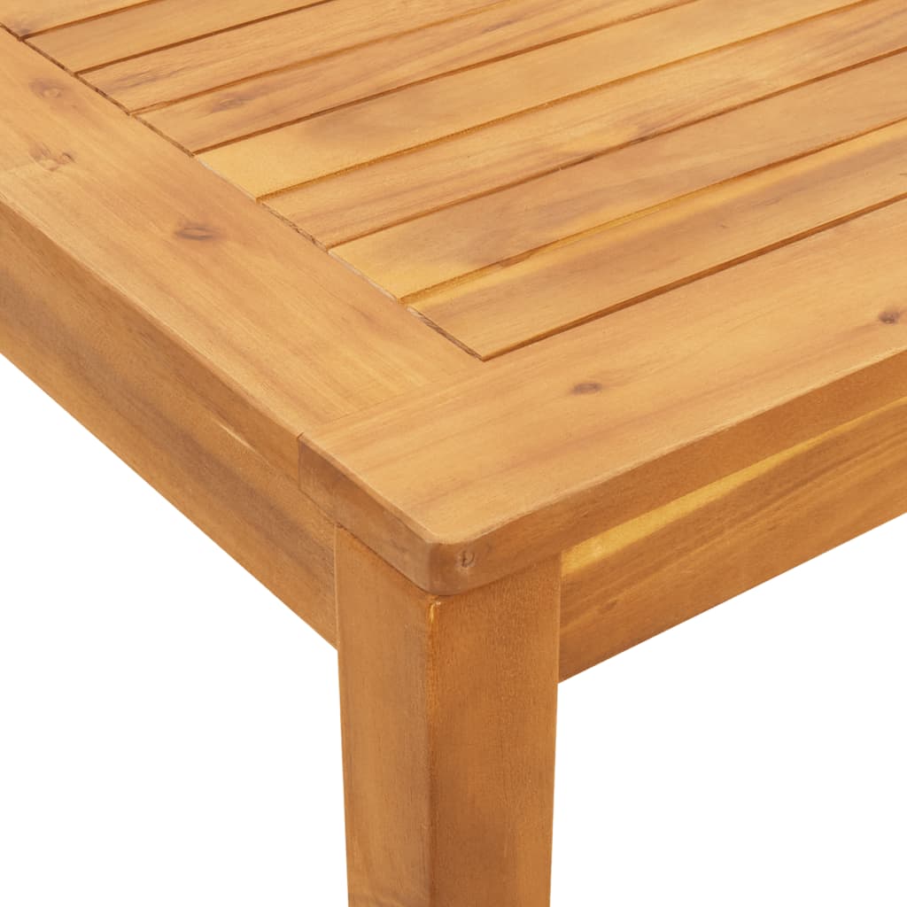 vidaXL Ogrodowy stół jadalniany, 110x110x75 cm, lite drewno akacjowe