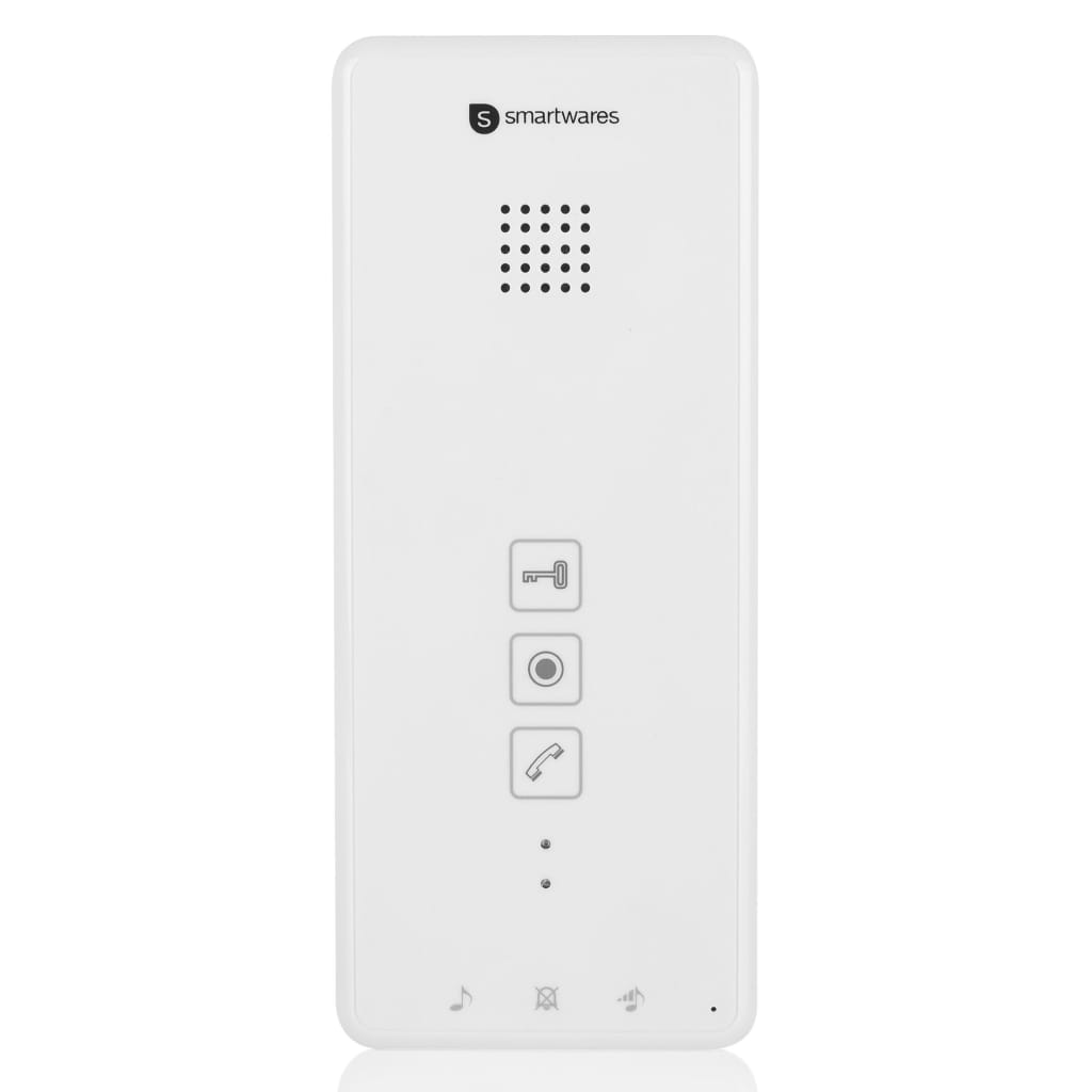 Smartwares Wideodomofon do 4 mieszkań, 20,5x8,6x2,1 cm, biały