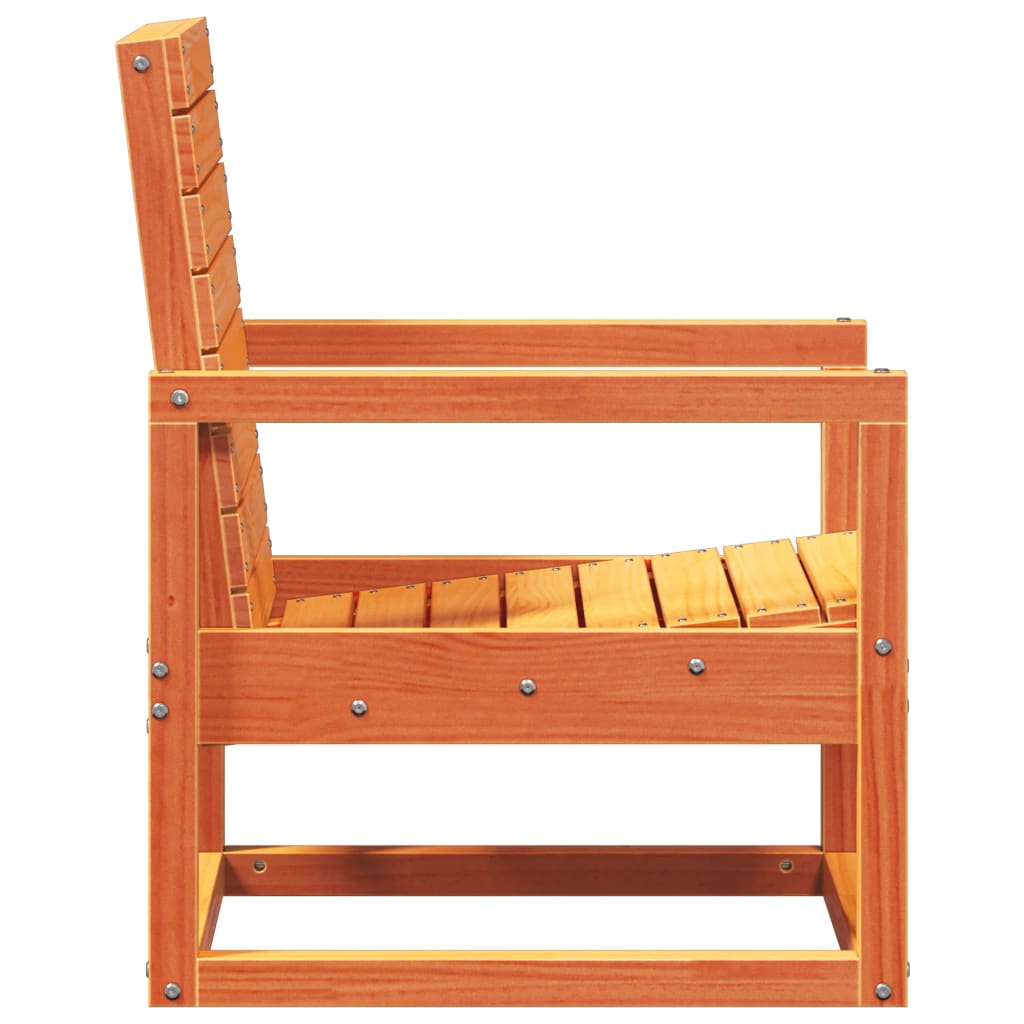 vidaXL Krzesło ogrodowe, woskowy brąz, 57,5x63x76 cm, drewno sosnowe
