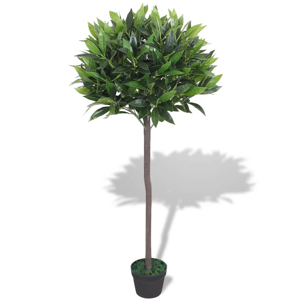 vidaXL Sztuczne drzewko laurowe z doniczką, 125 cm, zielony