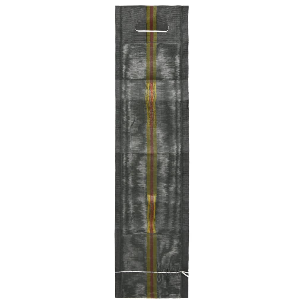 vidaXL Worki przeciwpowodziowe, 10 szt., ciemnozielone, 103x25 cm HDPE