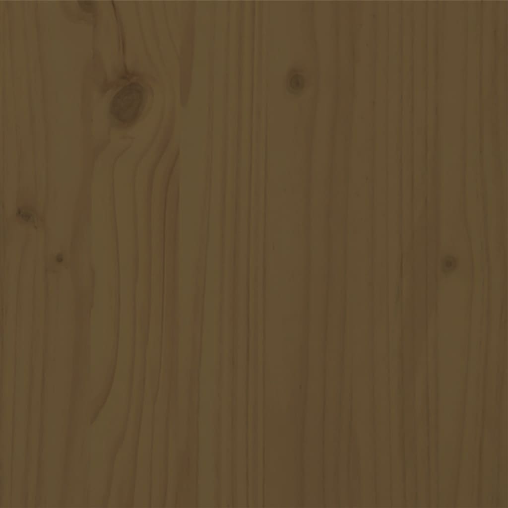 vidaXL Rama łóżka, lite drewno, miodowy brąz, 135x190 cm, podwójna