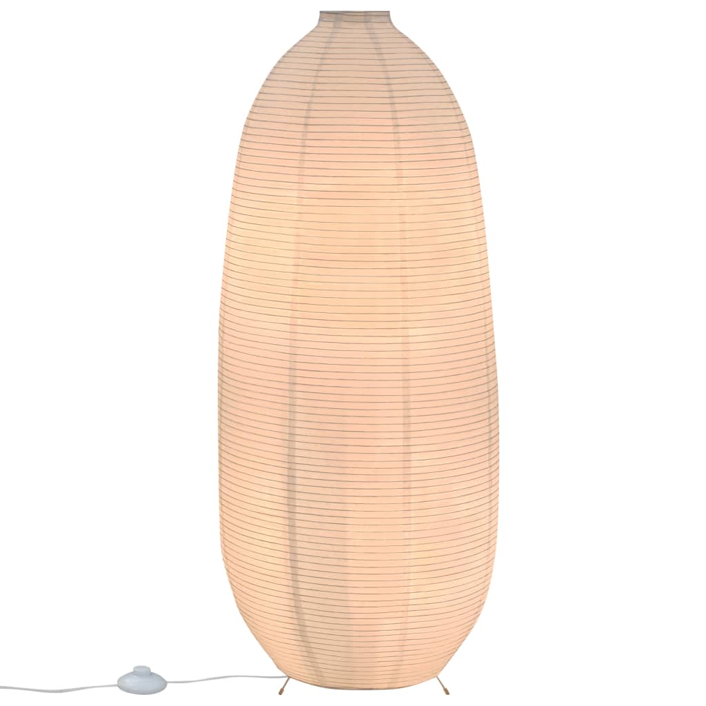 vidaXL Lampa podłogowa, biała, E14