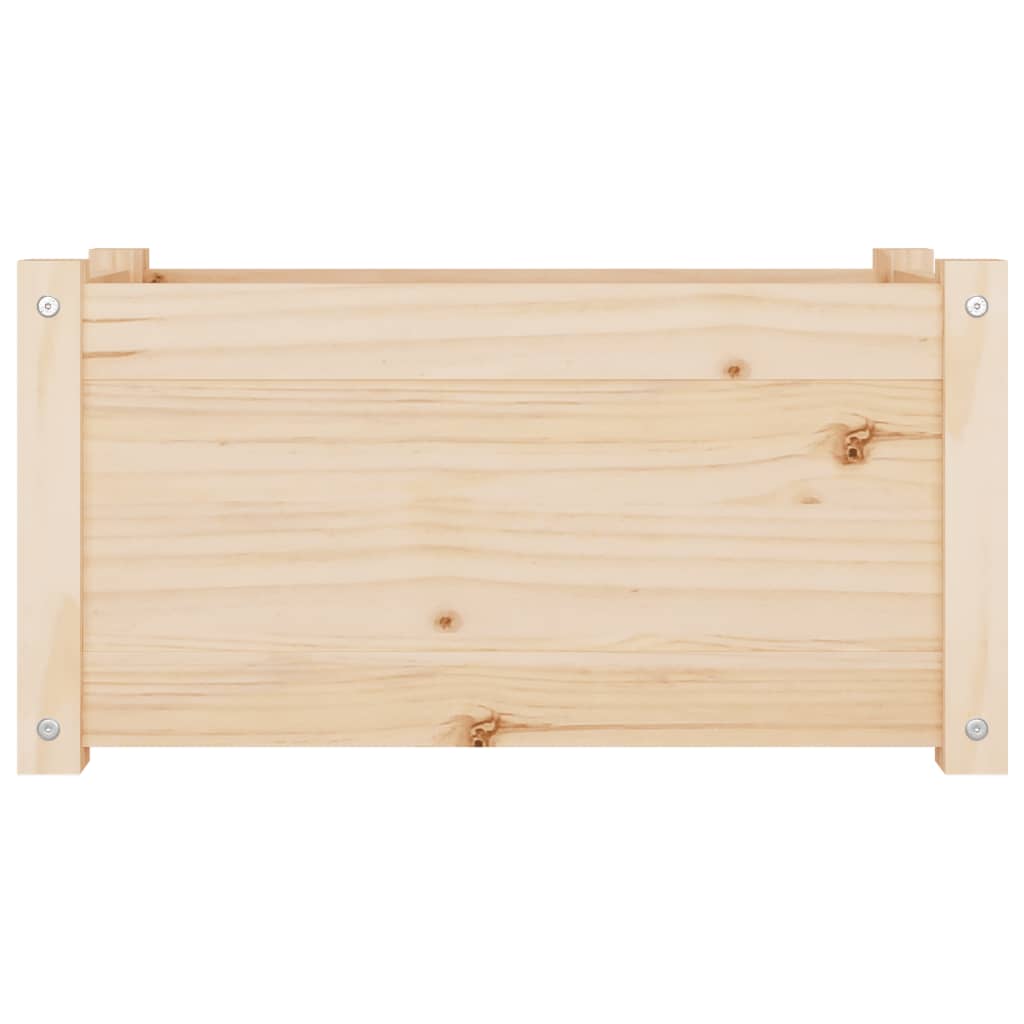 vidaXL Donice ogrodowe, 2 szt., 60x31x31 cm, lite drewno sosnowe