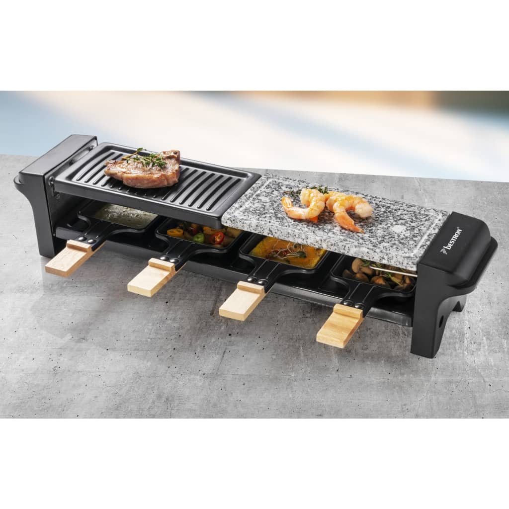 Bestron Grill raclette ARG200BW, 650 W, czarno-drewniany
