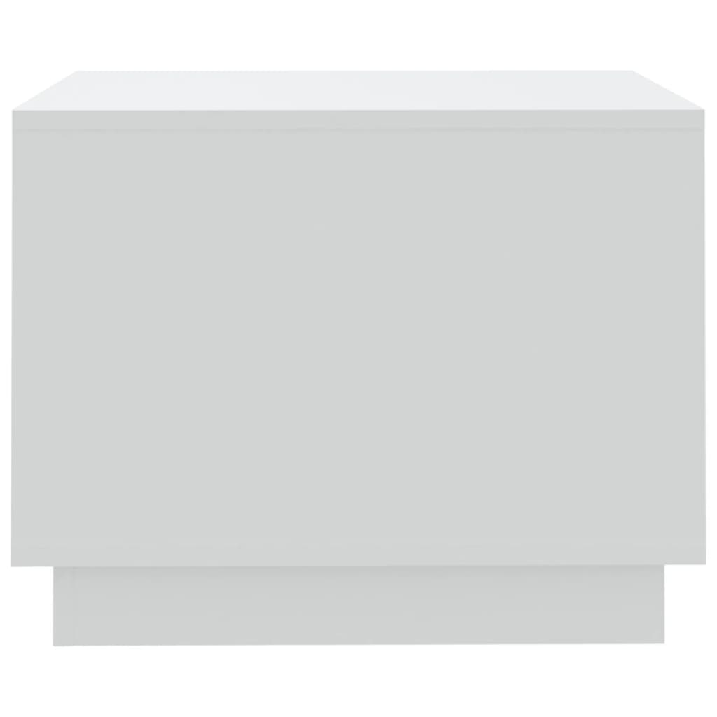 vidaXL Stolik kawowy, biały, 55x55x43 cm, płyta wiórowa