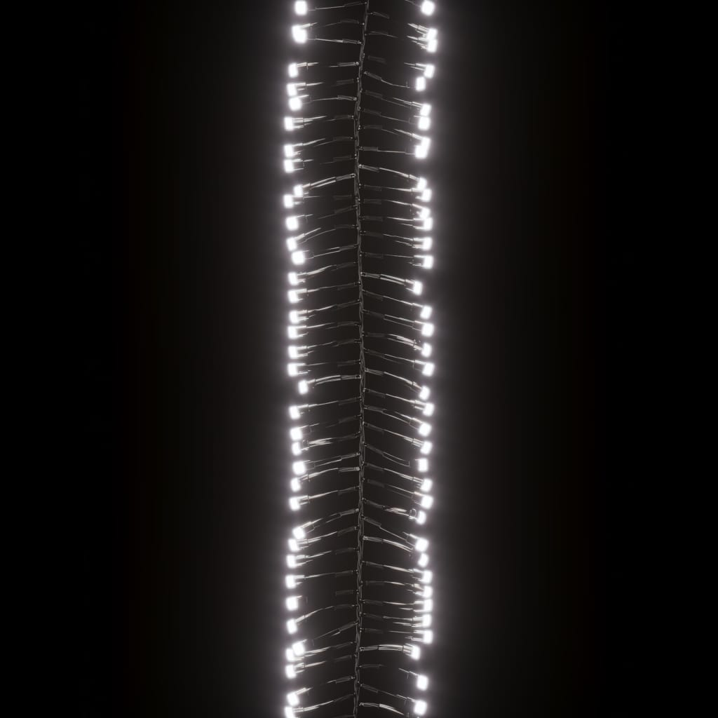 vidaXL Sznur lampek LED, 1000 diod w kolorze zimnej bieli, 11 m, PVC