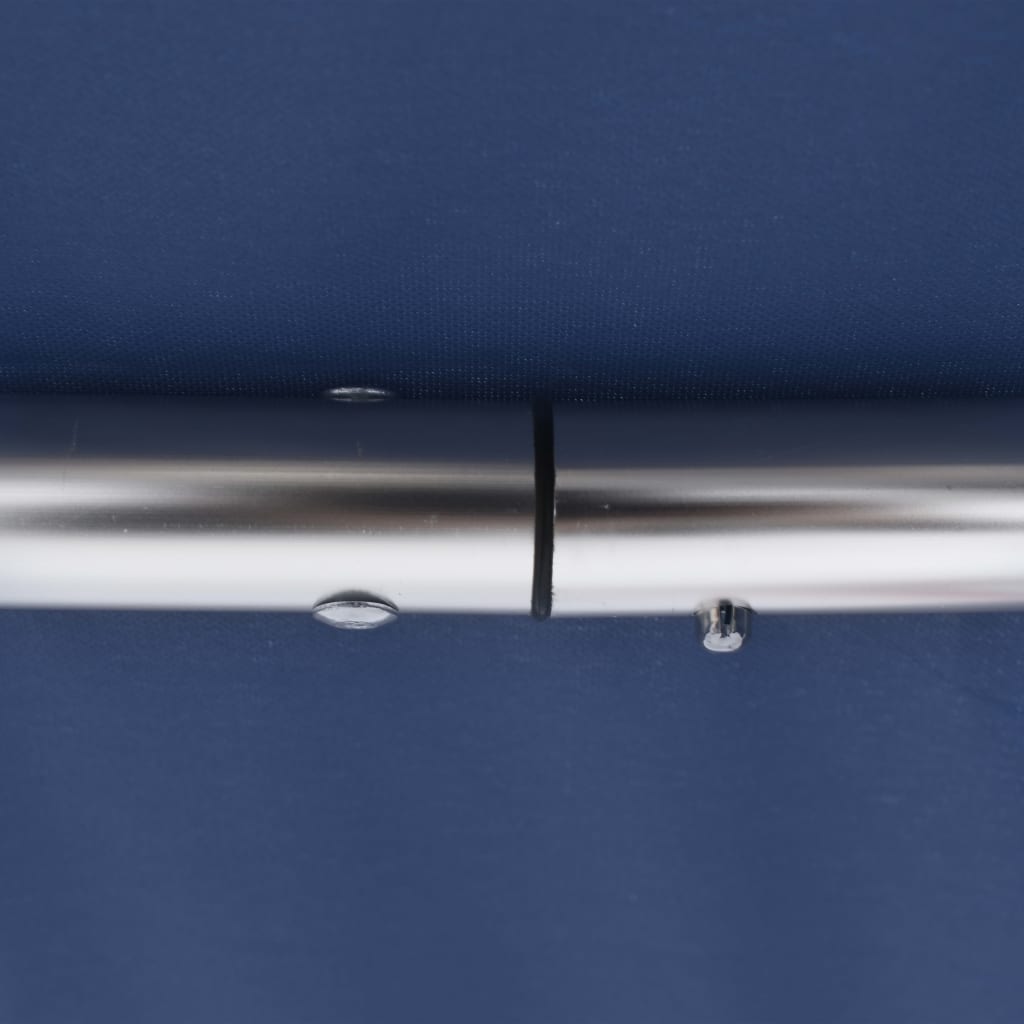 vidaXL Bimini, daszek do łodzi z 3 łukami, niebieski, 183x160x137 cm