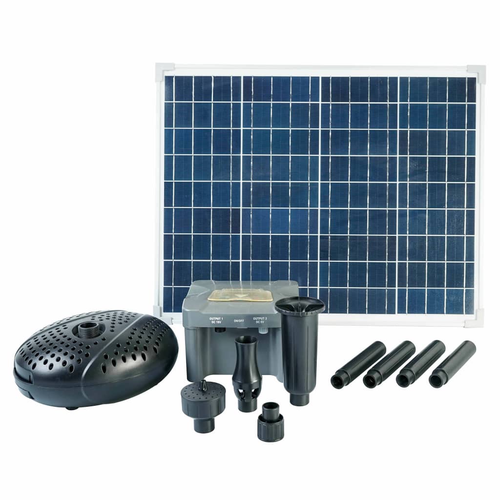 Ubbink SolarMax 2500, zestaw z panelem słonecznym, pompą i baterią