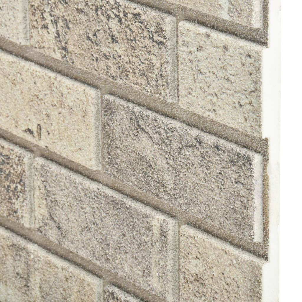 vidaXL Panele ścienne 3D, wzór piaskowej cegły, 11 szt., EPS