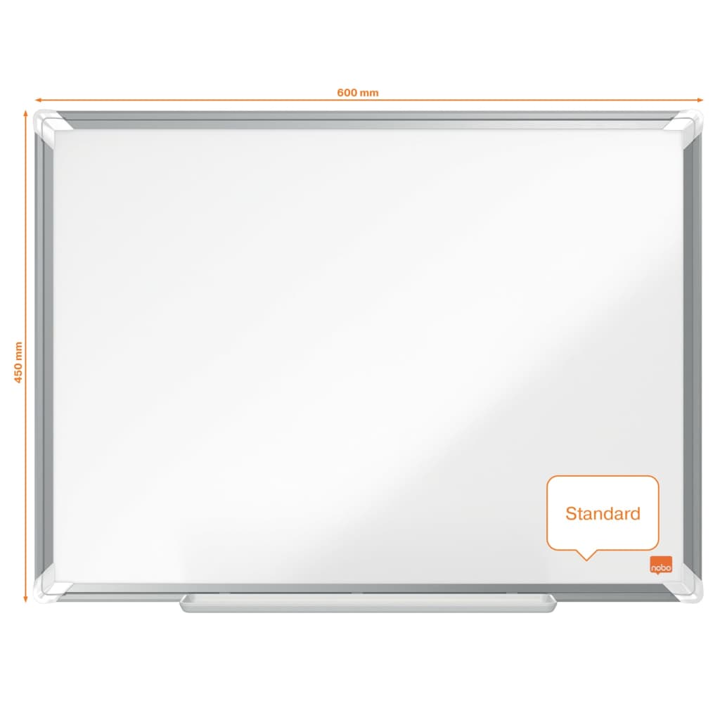 nobo Biała tablica magnetyczna Premium Plus, stalowa, 60x45 cm
